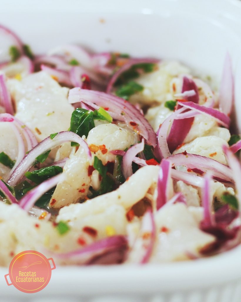 Ceviche de corvina o pescado
