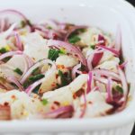 Receta ecuatoriana del ceviche de corvina